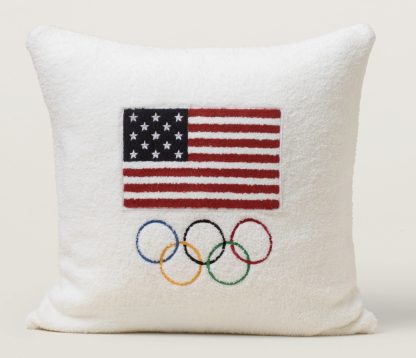 Barefoot Dreams Team USA Olympic Rings Pillow