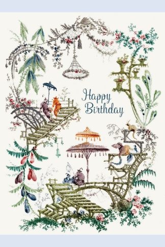 Birthday - P. Flynn Designs "Chinoiserie Happy Birthday"