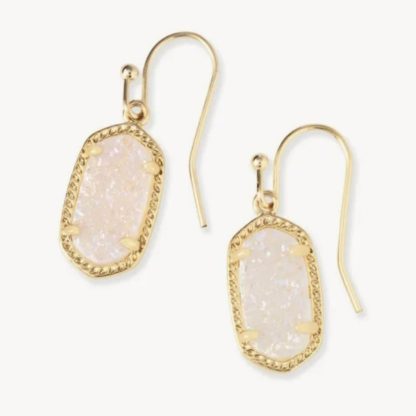 Kendra Scott Lee Earring Gold Iridescent Drusy