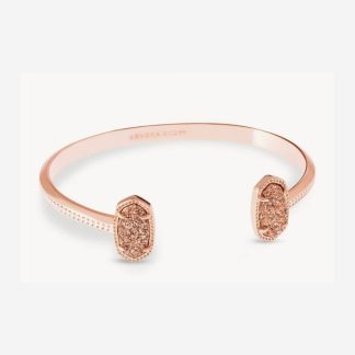 Kendra Scott Elton Bracelet in Rose Gold with Drusy