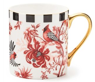 MacKenzie Childs Cardinal Toile Mug