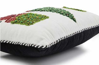 MacKenzie Childs Holiday Topiary Lumbar Pillow