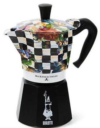 MakKenzie Childs Courtly Flower Market 6 Cup Moka Pot