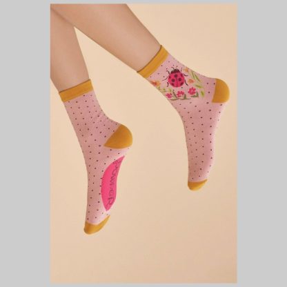 Powder Design Bamboo Socks-Ladybird in Petal