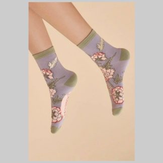 Powder Design Bamboo Socks-Lilac Paisley