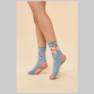 Powder Design Bamboo Socks-Love Bumblebee