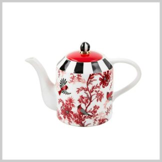 MacKenzie-Childs Holiday- Cardinal Toile Teapot