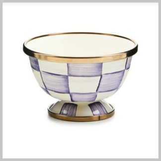 MacKenzie-Childs Violet Check Little Sugar Bowl