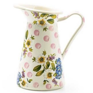 MacKenzie-Childs Wildflowers Pink Medium Practical Pitcher
