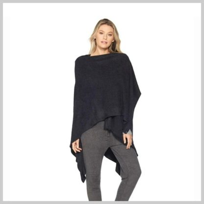Barefoot Dreams CozyChic Weekend Wrap-Black