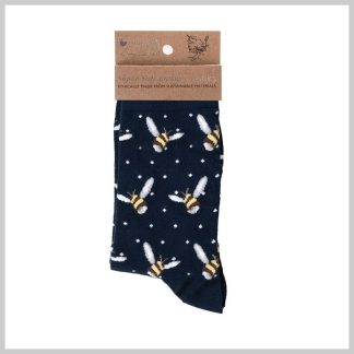 Socks "Blue Busy Bees" Navy